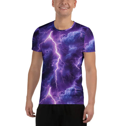 purple-lightning-sport-t-shirt-fur-herren-sport-t-shirt-jlr-design-1 - JLR Design