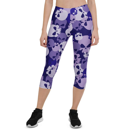 purple-skull-damen-capri-leggings-capri-leggings-jlr-design-1 - JLR Design