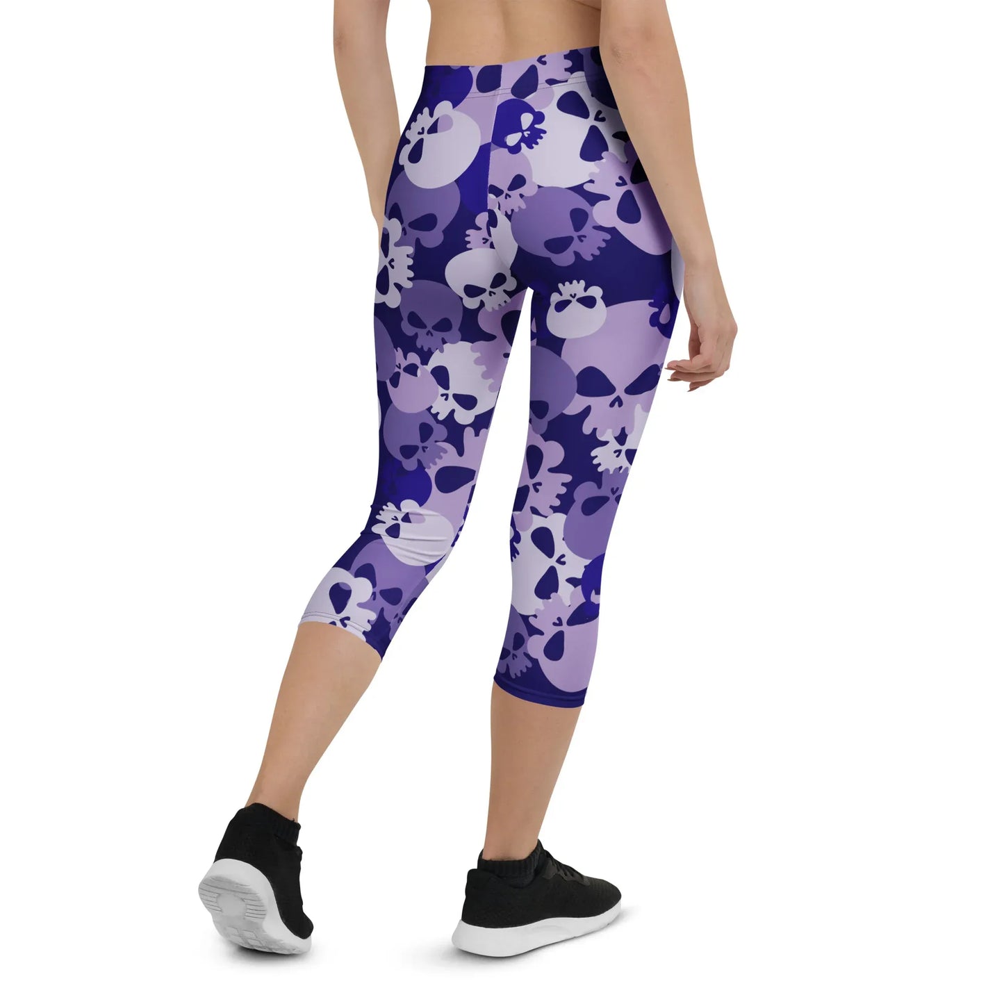 purple-skull-damen-capri-leggings-capri-leggings-jlr-design-8 - JLR Design