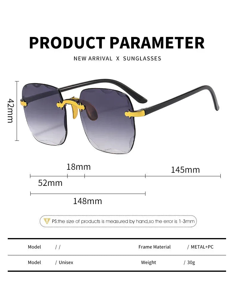 rahmenlose-damen-sonnenbrille-mit-gradient-glasern-ultraleichte-fashion-brille-mit-uv400-brille-jlr-design-5 - JLR Design