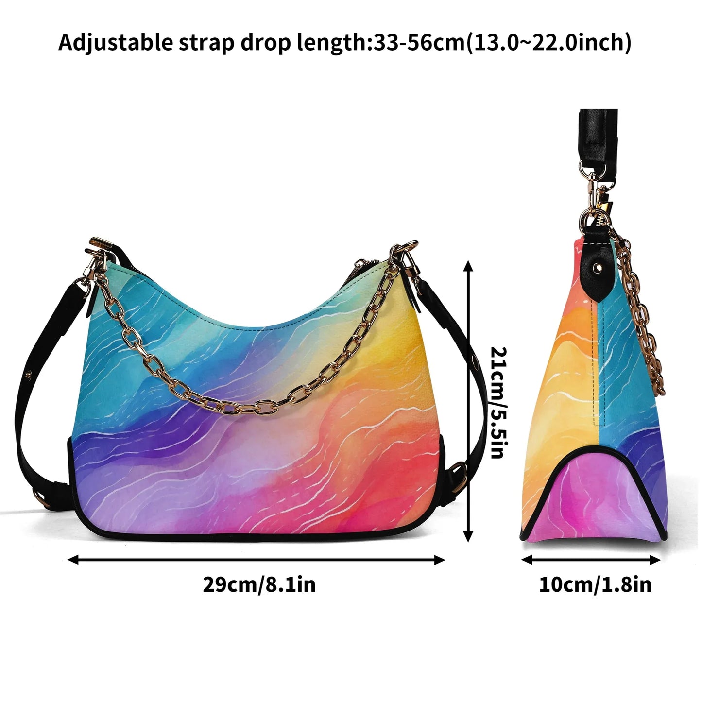 rainbow-elegante-umhangetasche-mit-kette-umhangetasche-jlr-design-7 - JLR Design