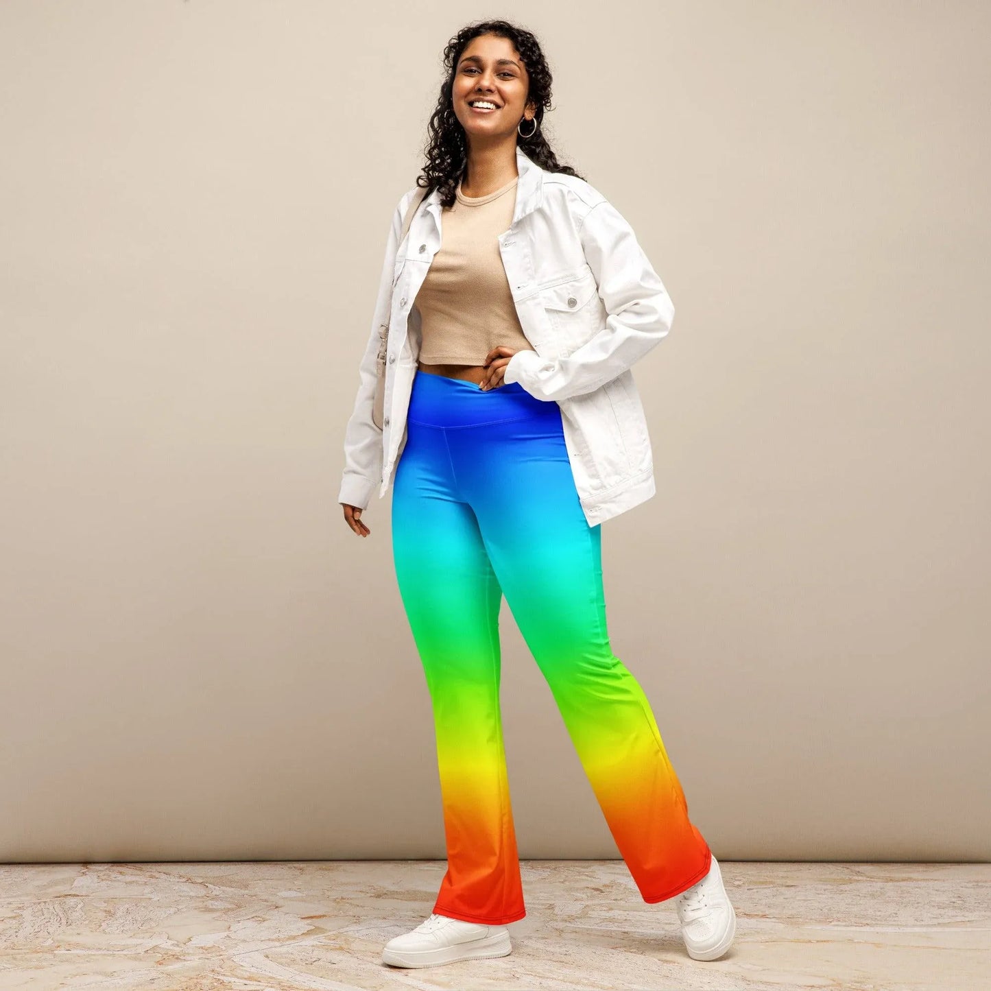 rainbow-high-waist-flare-leggings-flare-leggings-jlr-design-1 - JLR Design