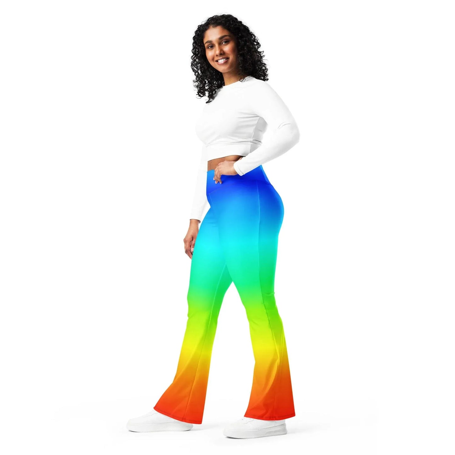 rainbow-high-waist-flare-leggings-flare-leggings-jlr-design-7 - JLR Design