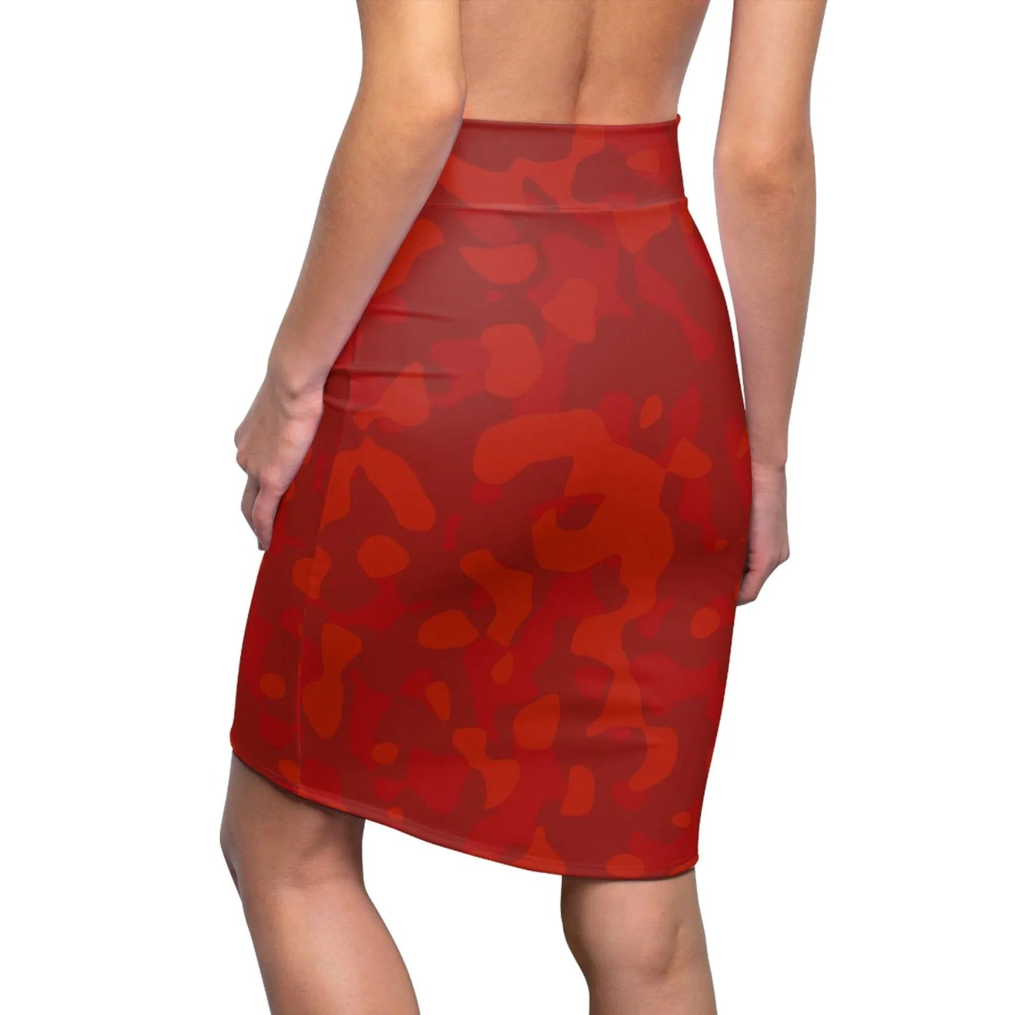 red-camouflage-bleistiftrock-fur-damen-eleganter-mid-waist-rock-mit-stretch-komfort-bleistiftrock-jlr-design-2 - JLR Design