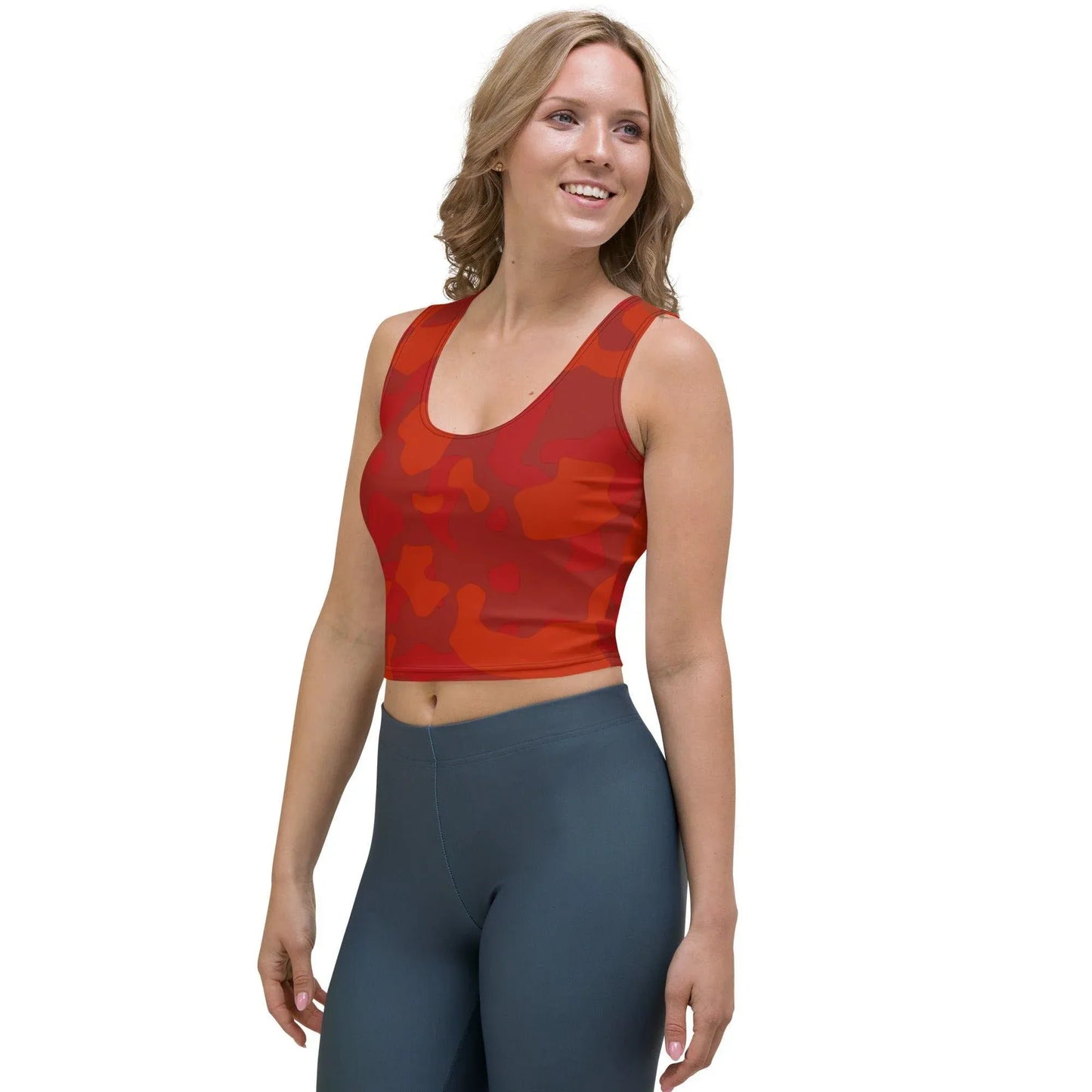 red-camouflage-damen-crop-top-crop-top-jlr-design-3 - JLR Design