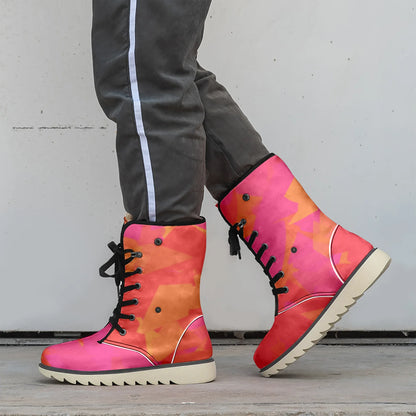 red-crystal-chic-boots-mit-pluschfutter-stiefel-jlr-design-2 - JLR Design