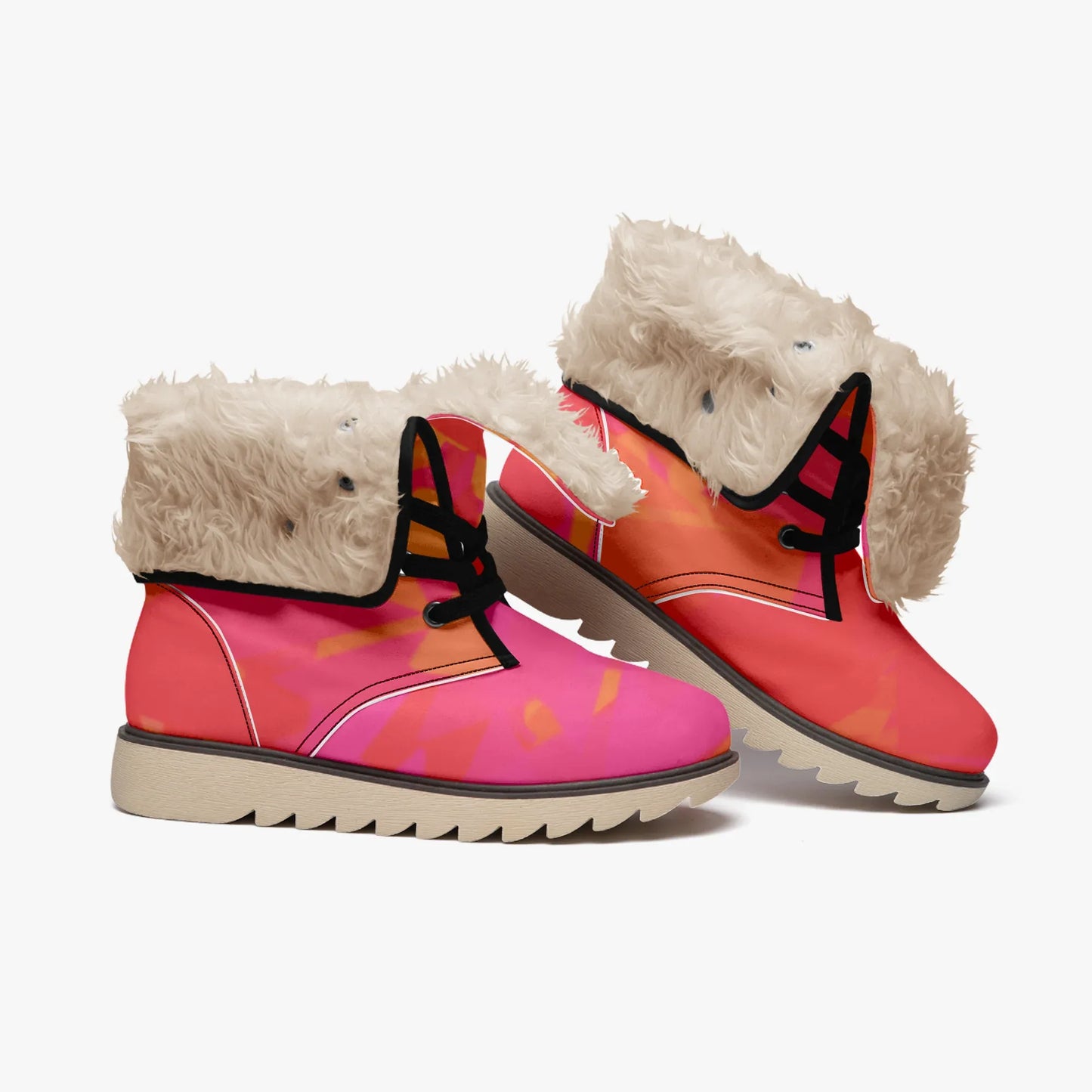 red-crystal-chic-boots-mit-pluschfutter-stiefel-jlr-design-4 - JLR Design