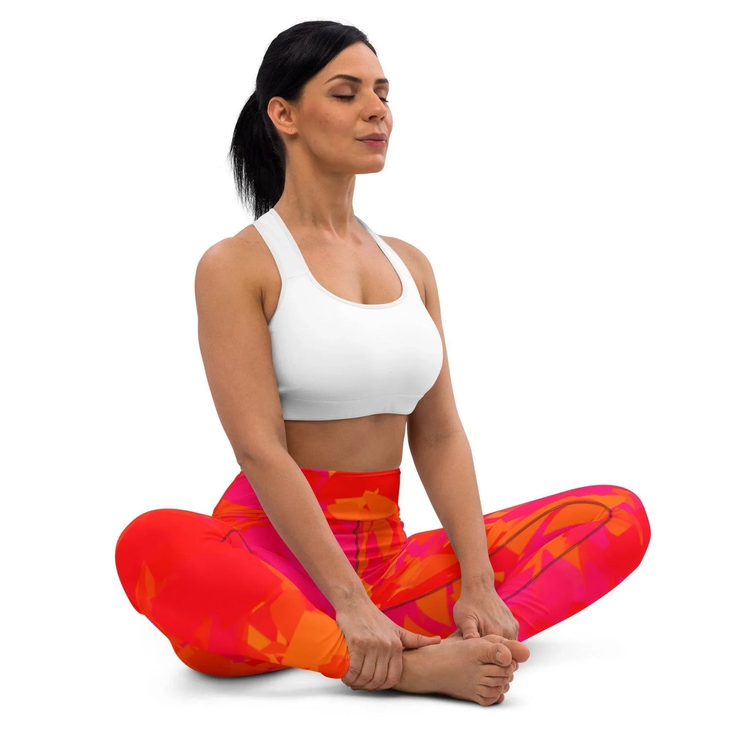 red-crystal-damen-yoga-leggings-yoga-leggings-jlr-design-2 - JLR Design