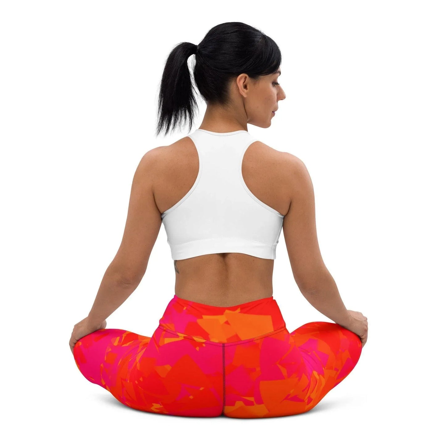 red-crystal-damen-yoga-leggings-yoga-leggings-jlr-design-3 - JLR Design