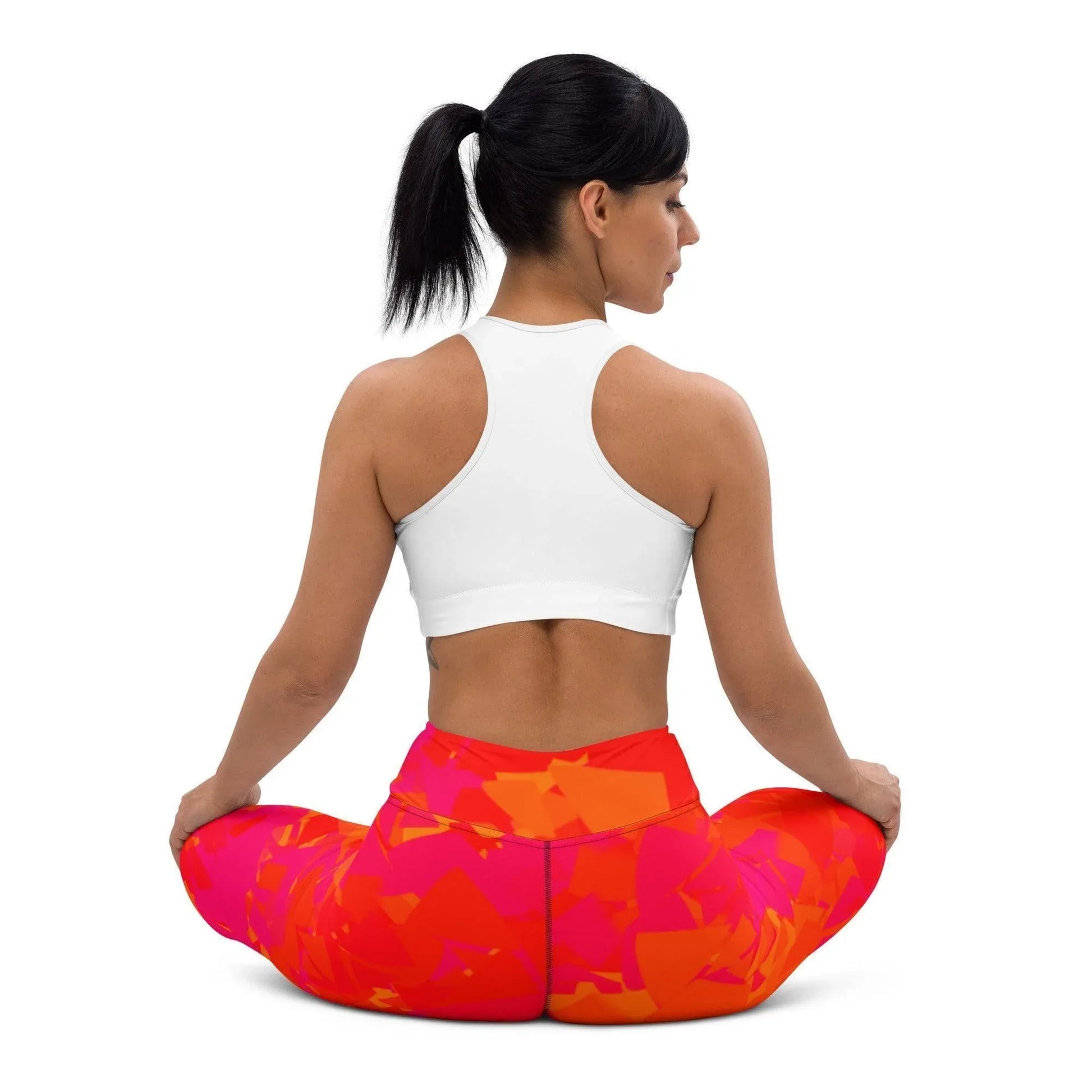 red-crystal-damen-yoga-leggings-yoga-leggings-jlr-design-3 - JLR Design
