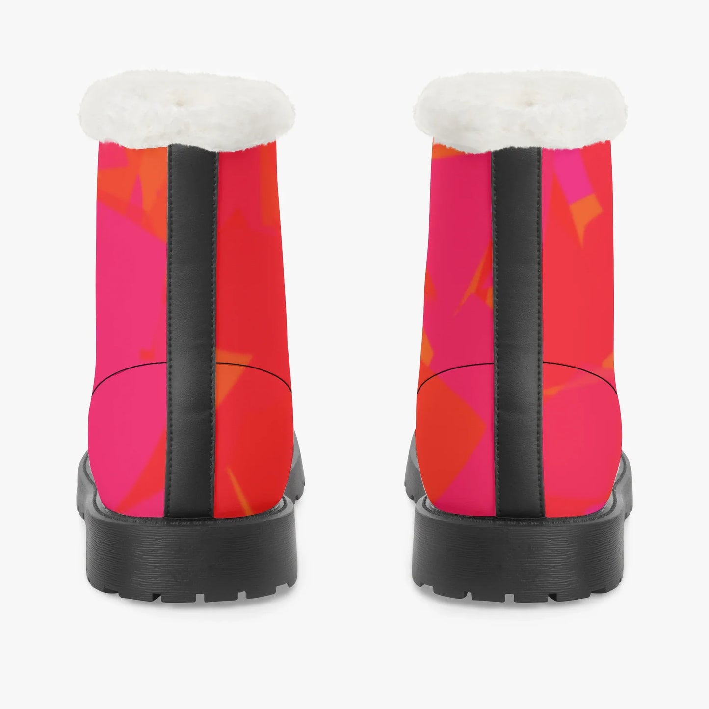 red-crystal-faux-fur-leder-boots-boots-jlr-design-6 - JLR Design