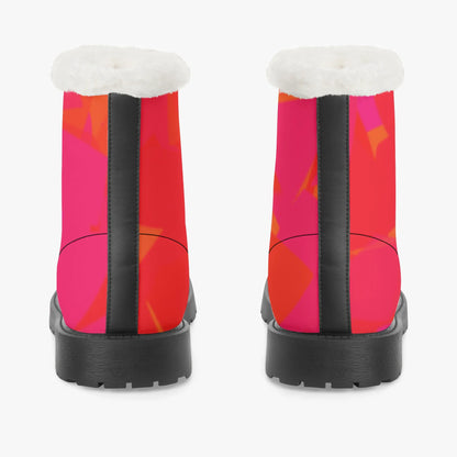 red-crystal-faux-fur-leder-boots-boots-jlr-design-6 - JLR Design
