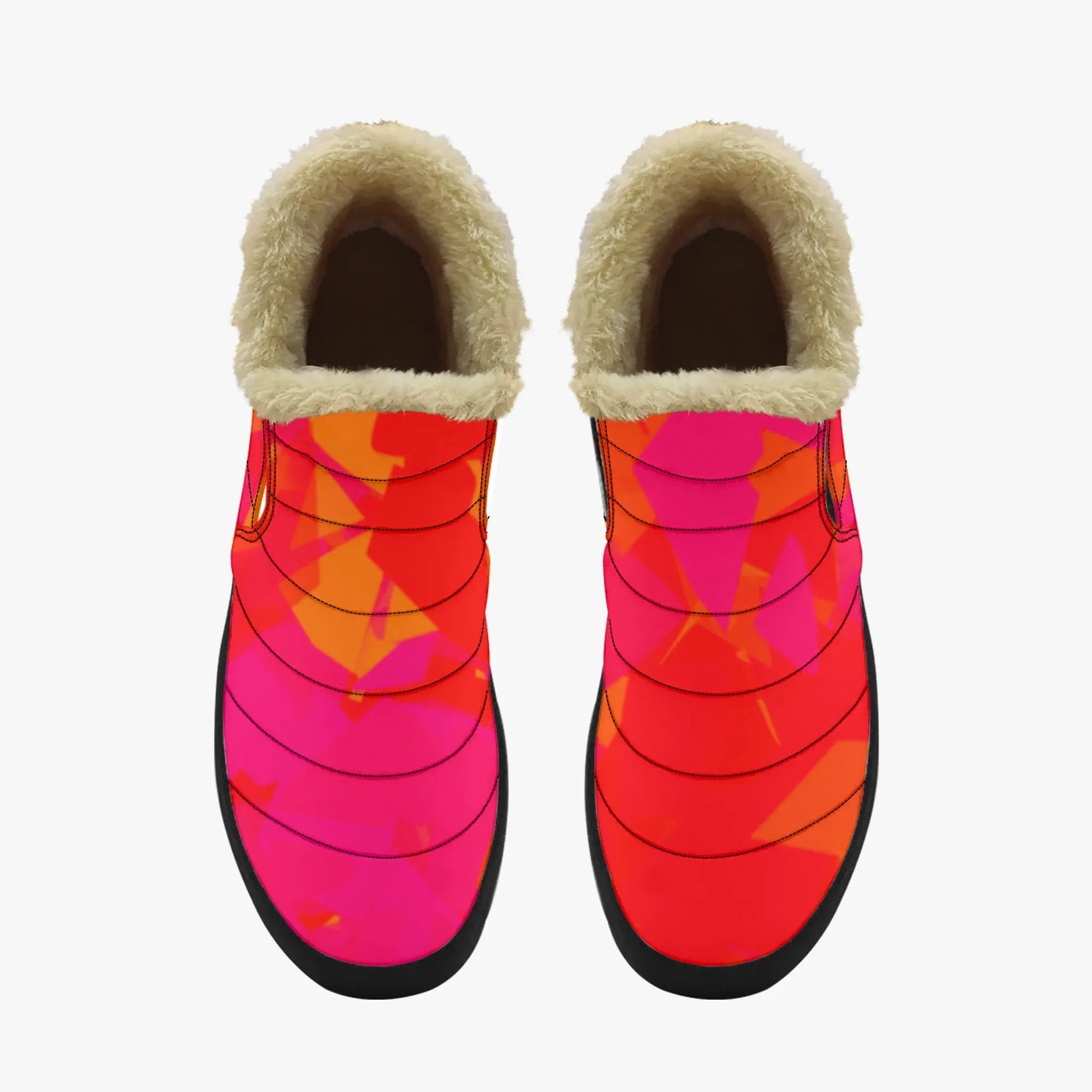 red-crystal-faux-fur-slipper-slipper-jlr-design-5 - JLR Design