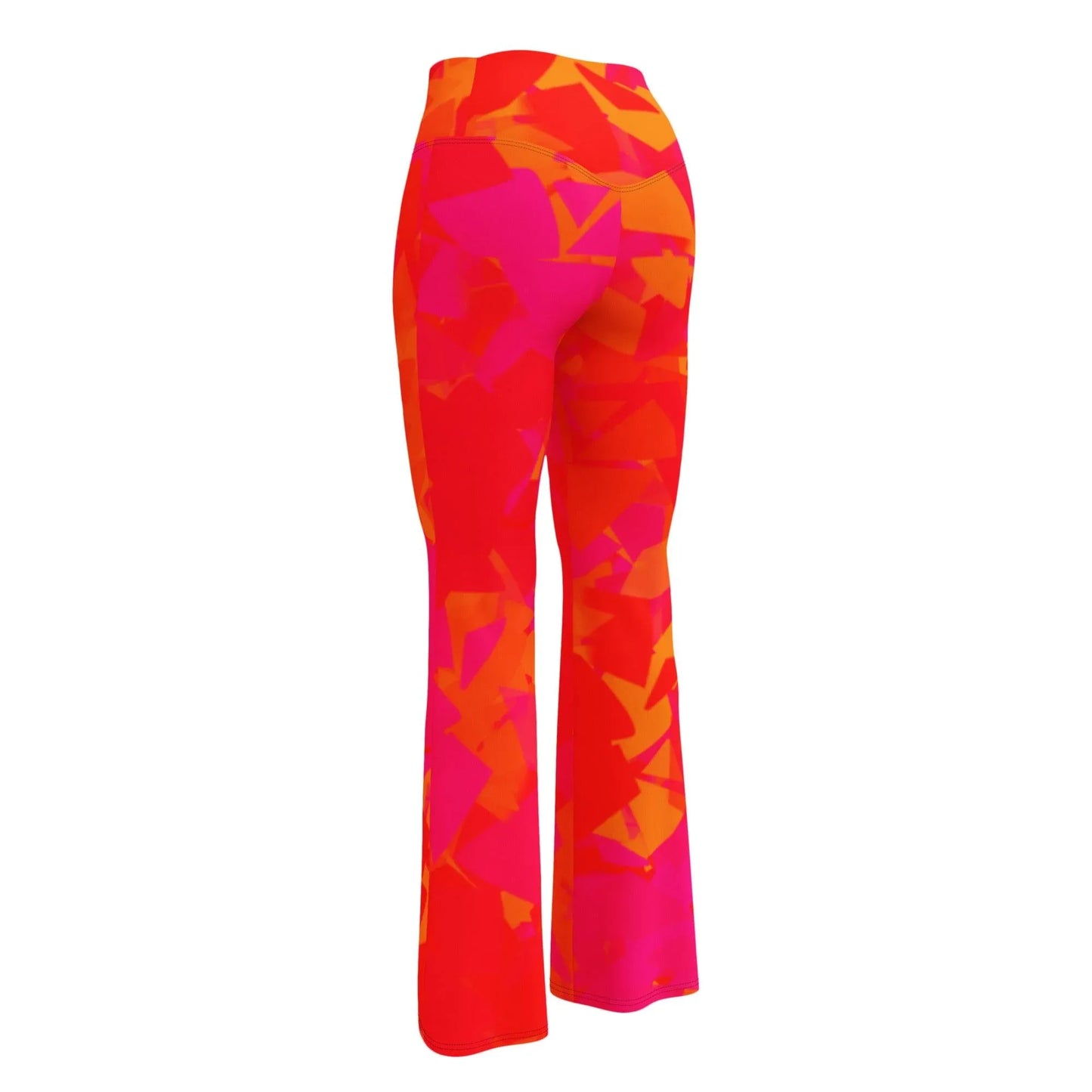red-crystal-high-waist-flare-leggings-flare-leggings-jlr-design-12 - JLR Design