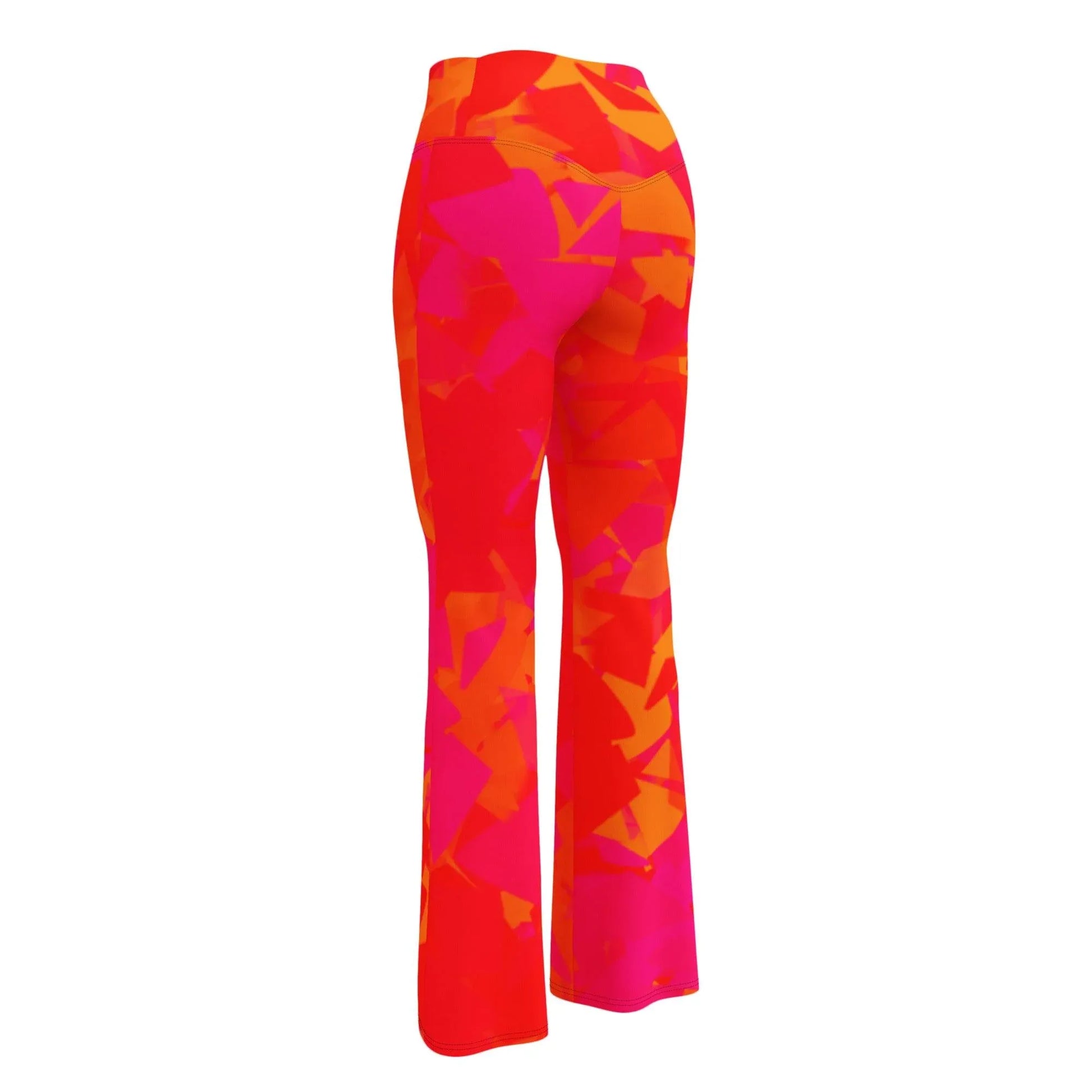 red-crystal-high-waist-flare-leggings-flare-leggings-jlr-design-12 - JLR Design