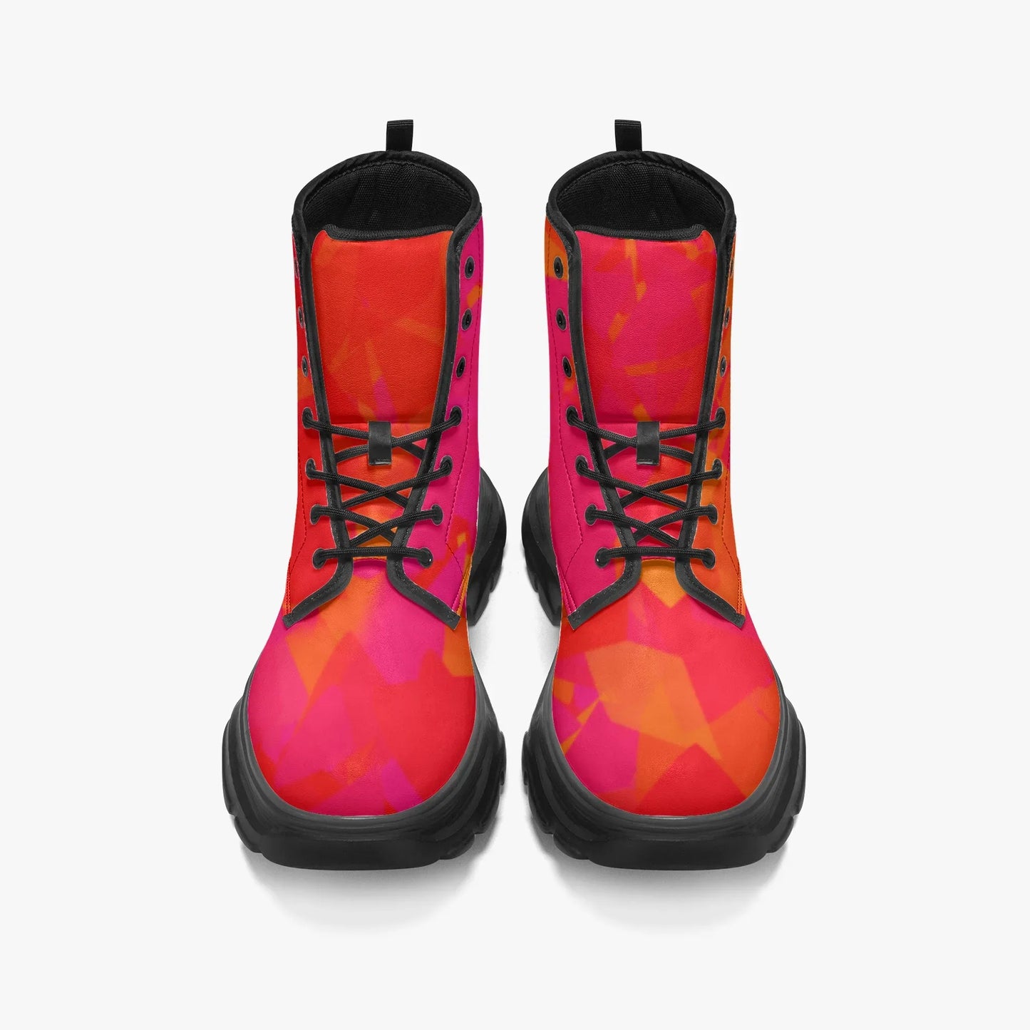 red-crystal-leather-chunky-boots-boots-jlr-design-5 - JLR Design