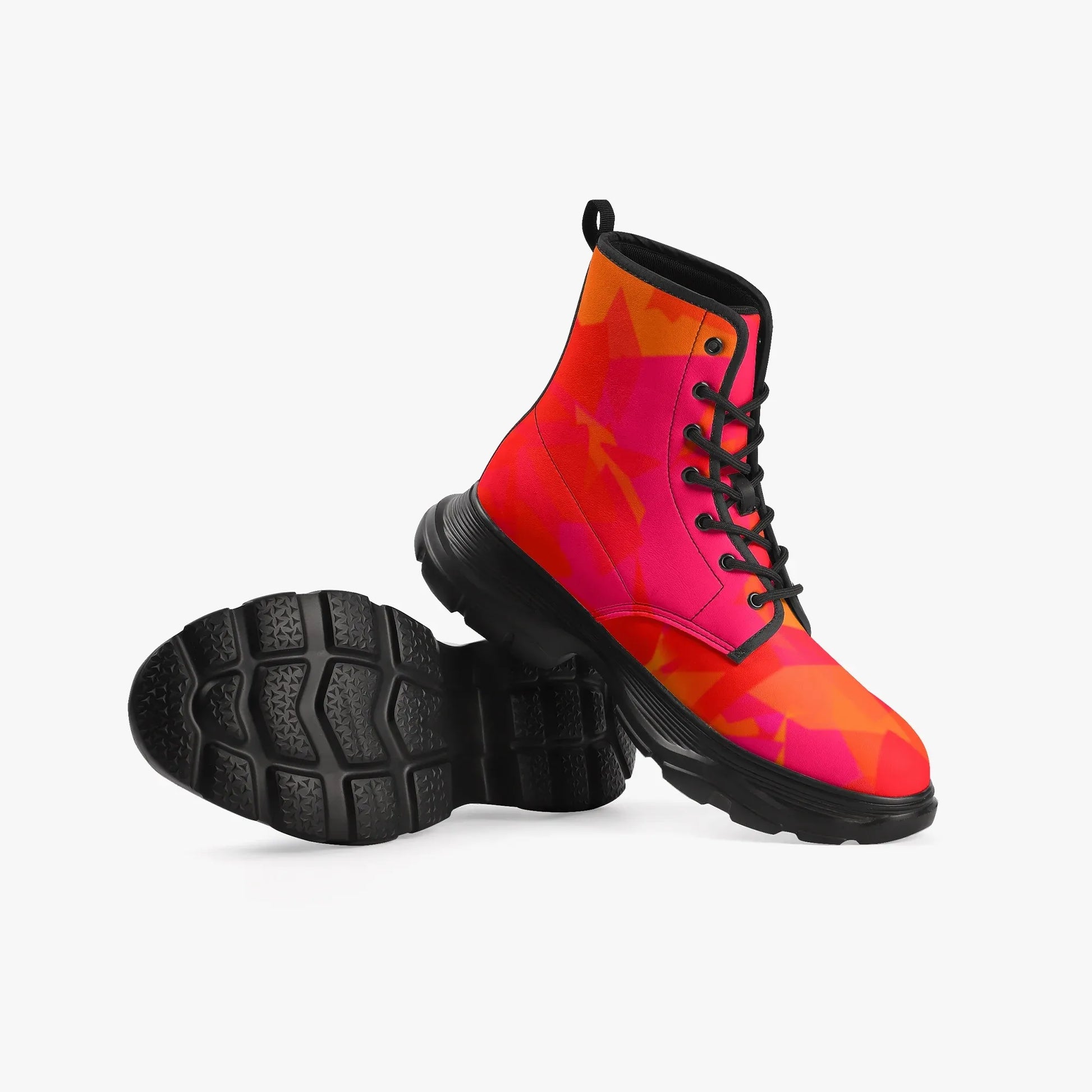 red-crystal-leather-chunky-boots-boots-jlr-design-6 - JLR Design