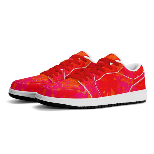 red-crystal-low-top-leder-sneaker-fur-damen-sneaker-jlr-design-1 - JLR Design