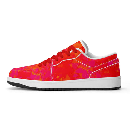 red-crystal-low-top-leder-sneaker-fur-damen-sneaker-jlr-design-2 - JLR Design