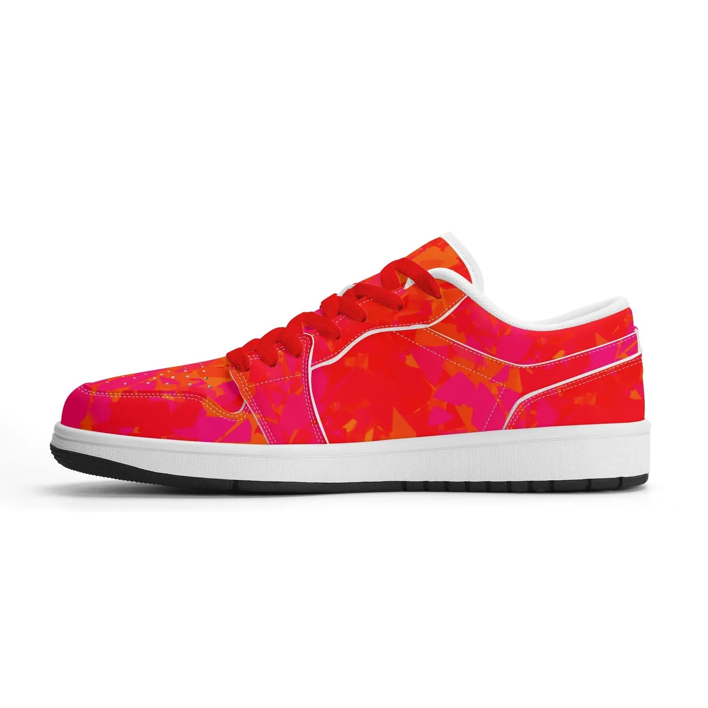 red-crystal-low-top-leder-sneaker-fur-damen-sneaker-jlr-design-4 - JLR Design