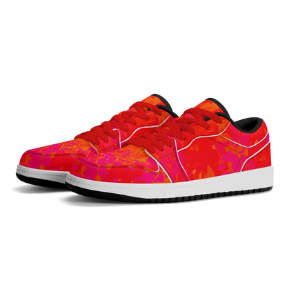red-crystal-low-top-leder-sneaker-fur-damen-sneaker-jlr-design-8 - JLR Design