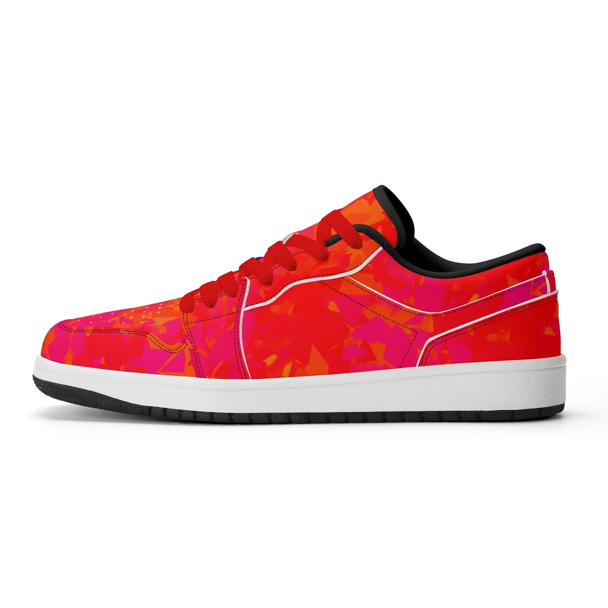 red-crystal-low-top-leder-sneaker-fur-damen-sneaker-jlr-design-9 - JLR Design
