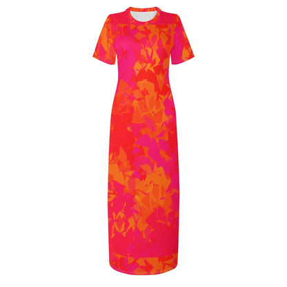 red-crystal-short-sleeve-long-dress-long-dress-jlr-design-3 - JLR Design