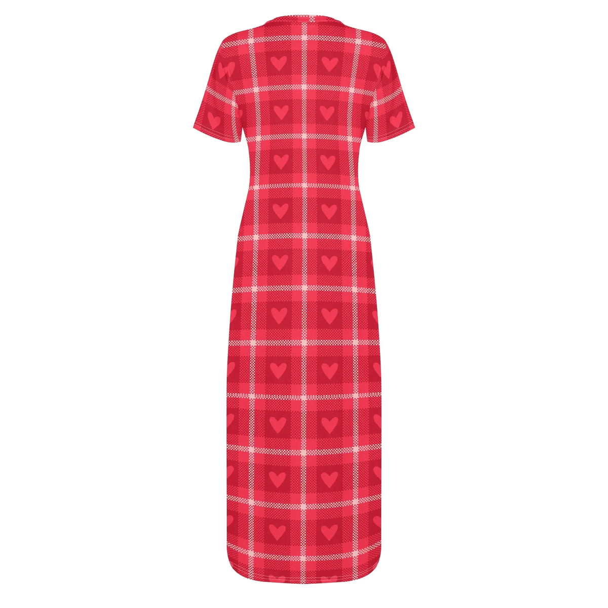 red-flanell-heart-bodycon-maxi-dress-long-dress-jlr-design-jlr-design-de-4 - JLR Design