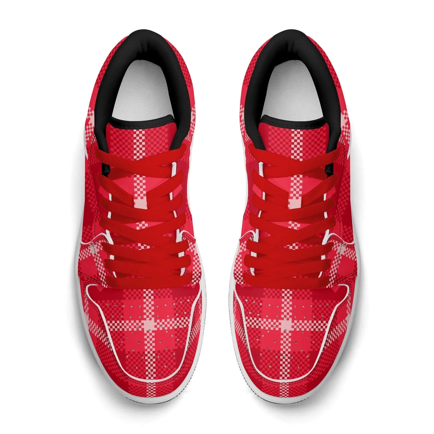 red-flanell-heart-low-top-leder-sneaker-fur-damen-sneaker-jlr-design-14 - JLR Design