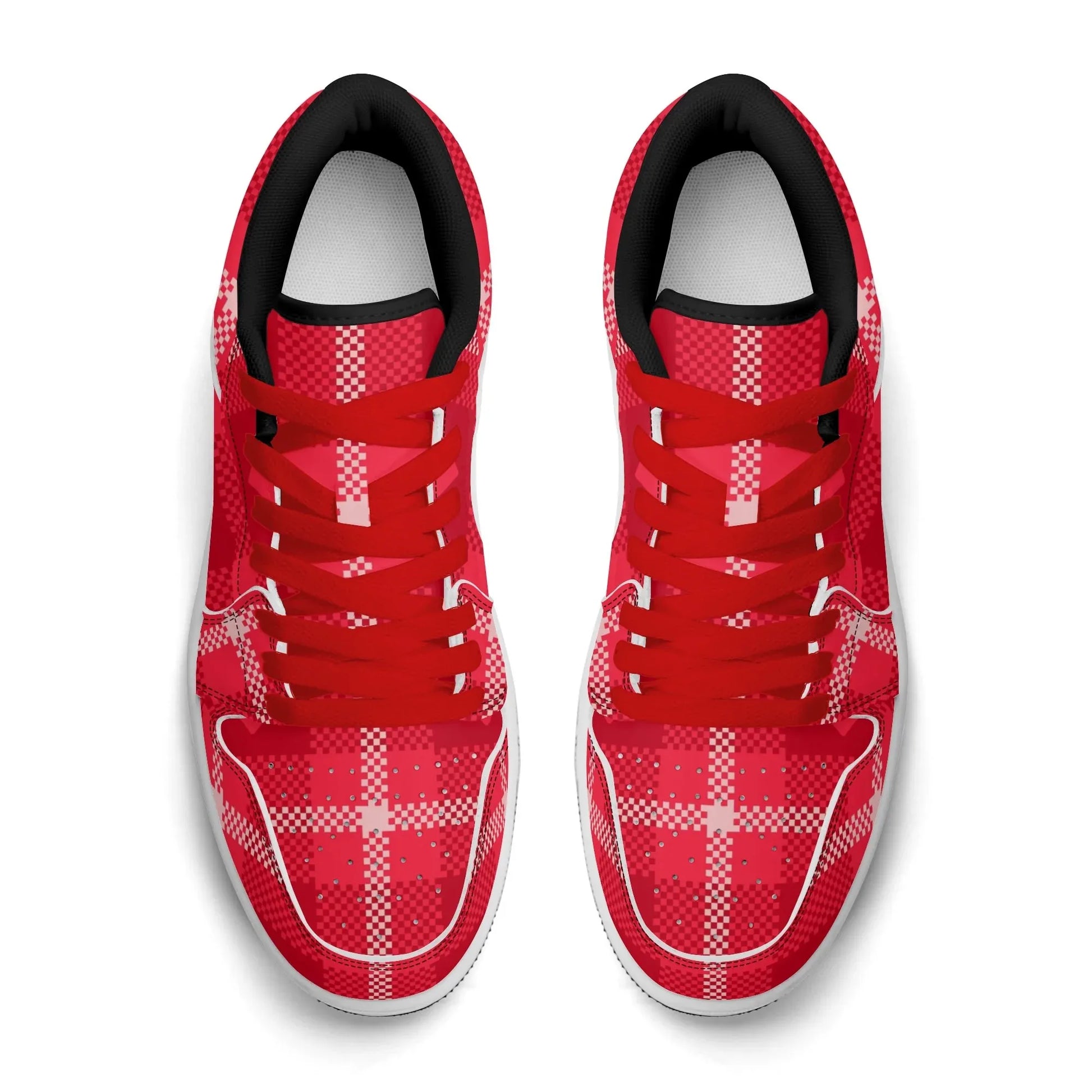 red-flanell-heart-low-top-leder-sneaker-fur-damen-sneaker-jlr-design-14 - JLR Design