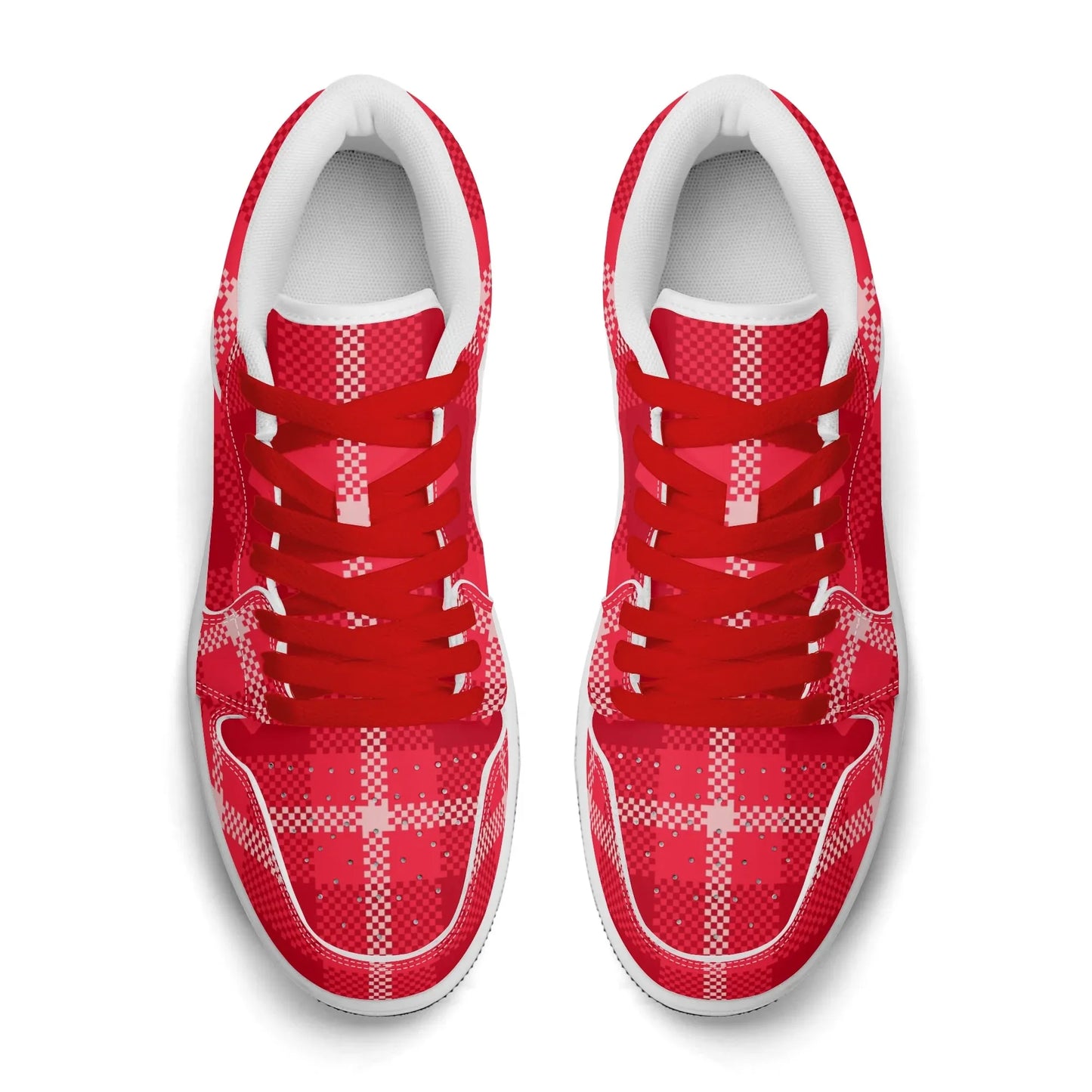 red-flanell-heart-low-top-leder-sneaker-fur-damen-sneaker-jlr-design-7 - JLR Design
