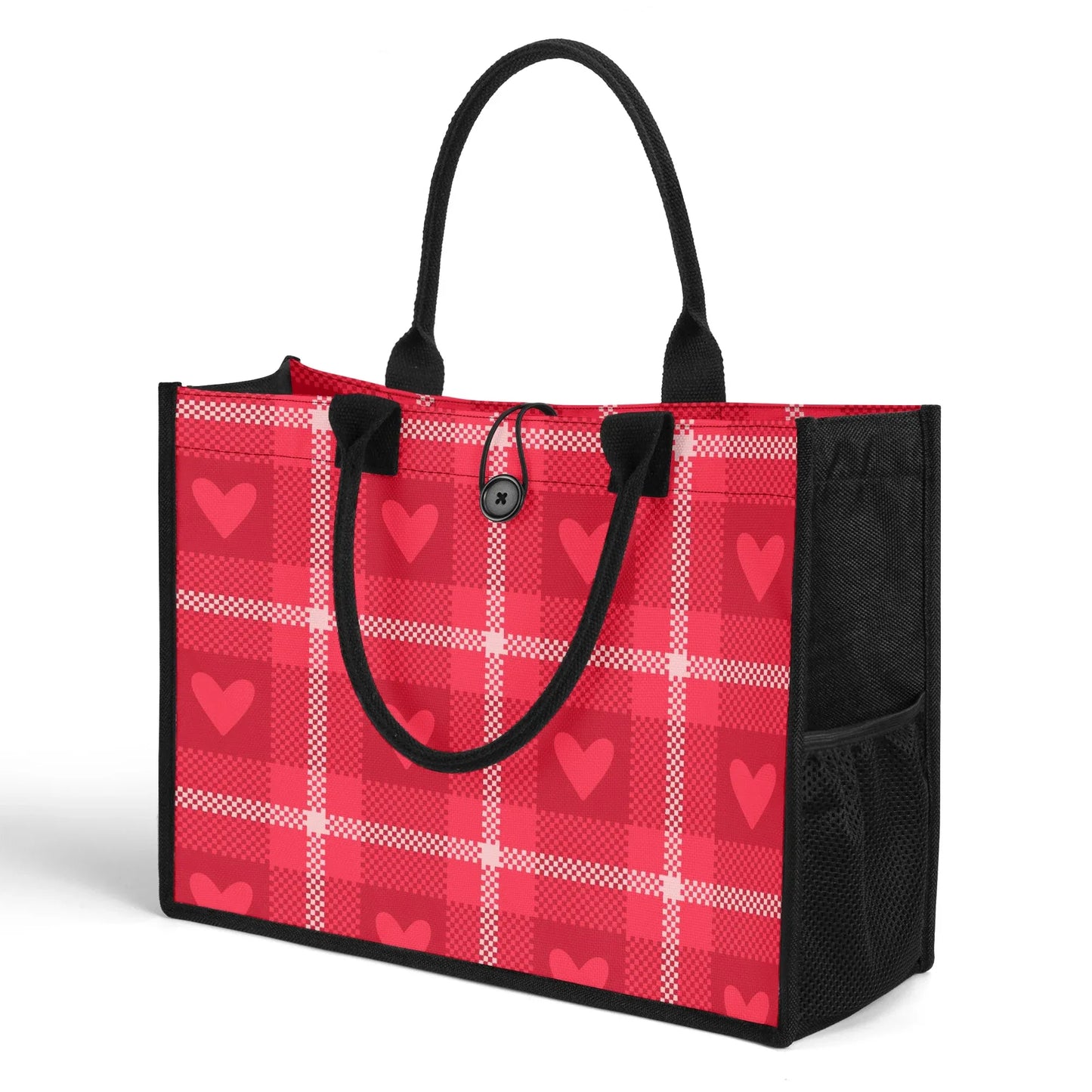 red-heart-premium-canvas-shopper-tasche-tragetasche-jlr-design-3 - JLR Design