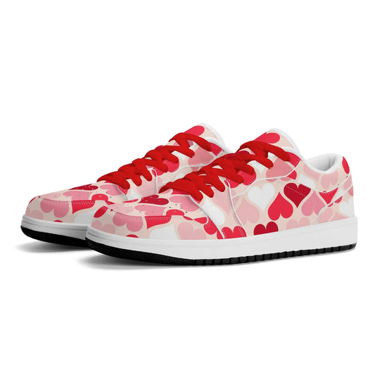 red-hearts-low-top-leder-sneaker-fur-damen-sneaker-jlr-design-1 - JLR Design