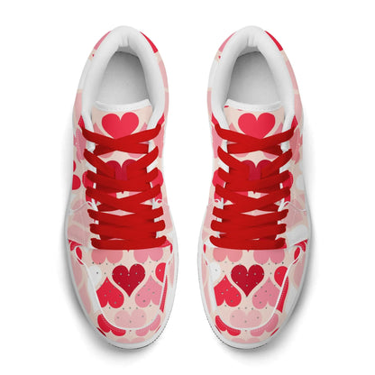 red-hearts-low-top-leder-sneaker-fur-damen-sneaker-jlr-design-7 - JLR Design