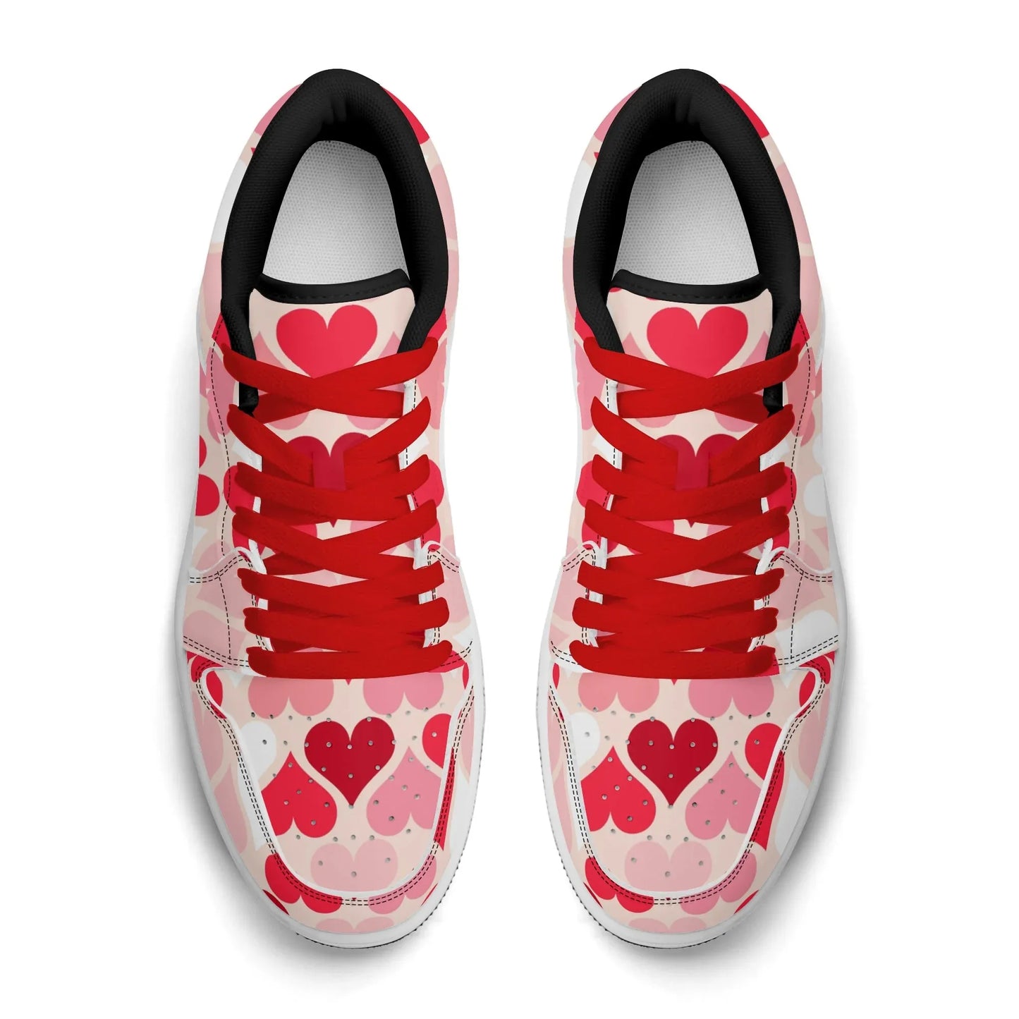 red-hearts-low-top-leder-sneaker-fur-herren-sneaker-jlr-design-14 - JLR Design
