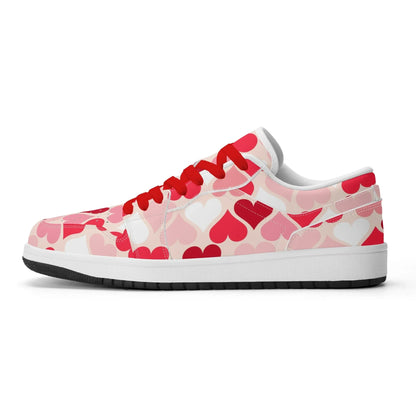 red-hearts-low-top-leder-sneaker-fur-herren-sneaker-jlr-design-2 - JLR Design