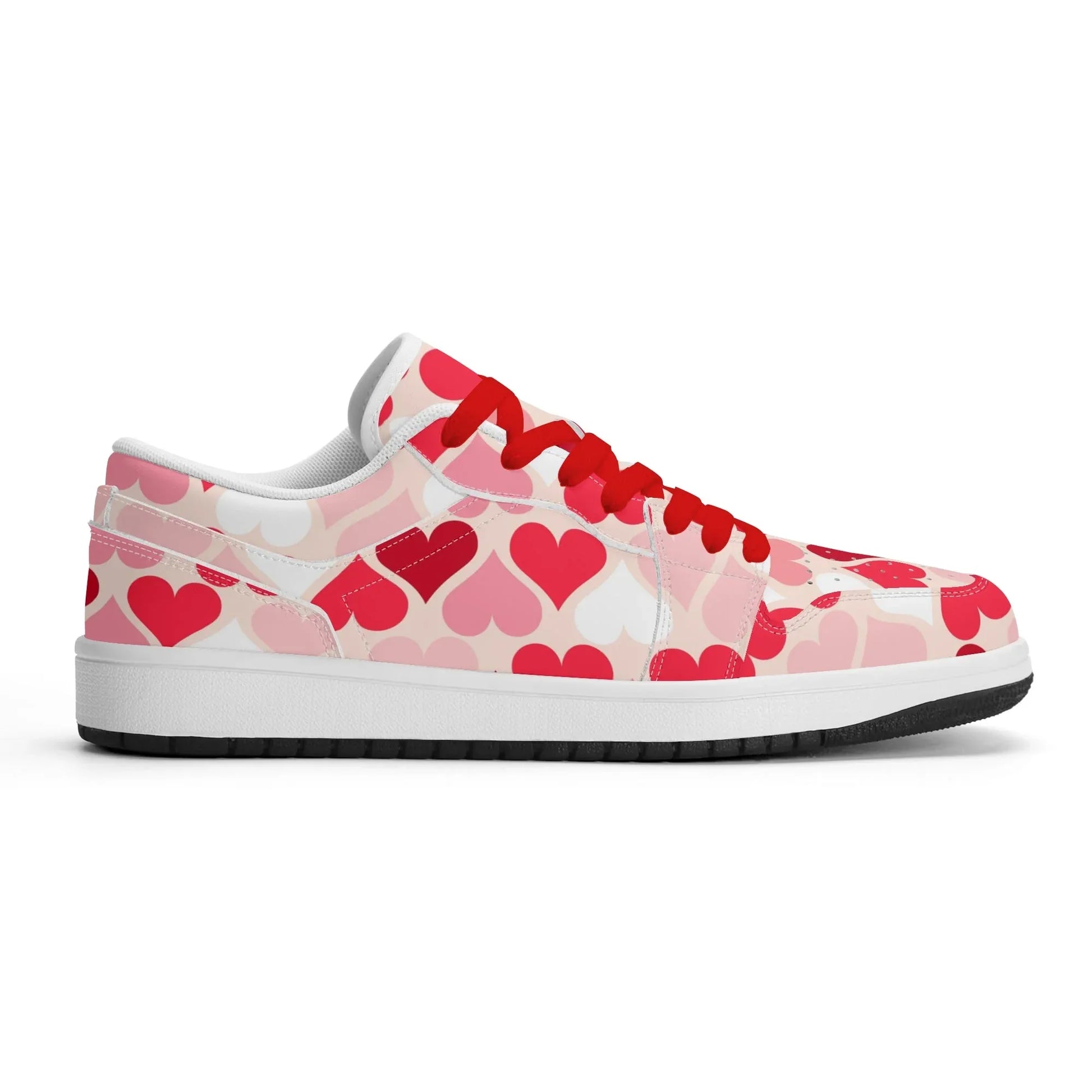 red-hearts-low-top-leder-sneaker-fur-herren-sneaker-jlr-design-5 - JLR Design