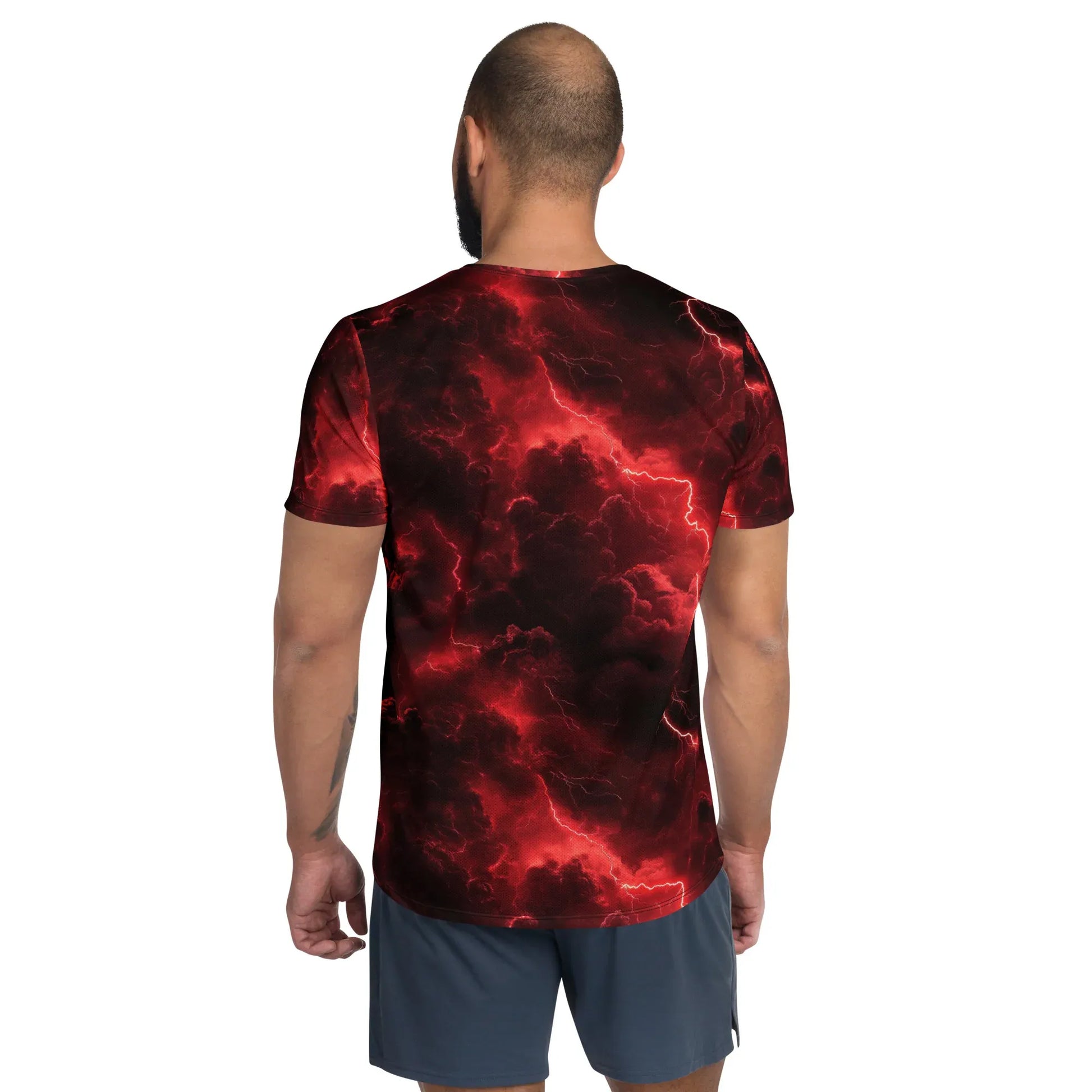 red-lightning-sport-t-shirt-fur-herren-sport-t-shirt-jlr-design-8 - JLR Design
