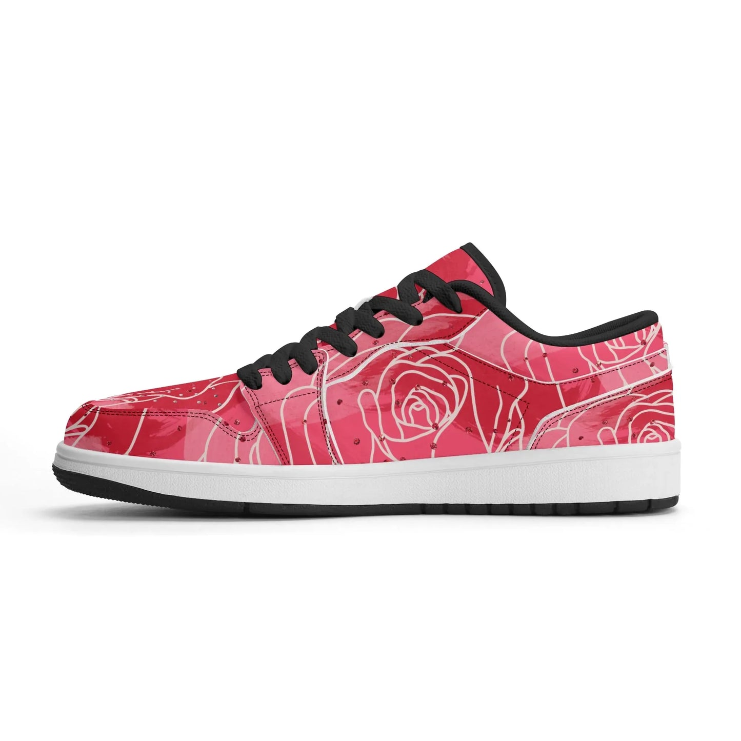 red-rose-low-top-leder-sneaker-fur-damen-sneaker-jlr-design-11 - JLR Design