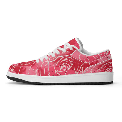 red-rose-low-top-leder-sneaker-fur-damen-sneaker-jlr-design-2 - JLR Design