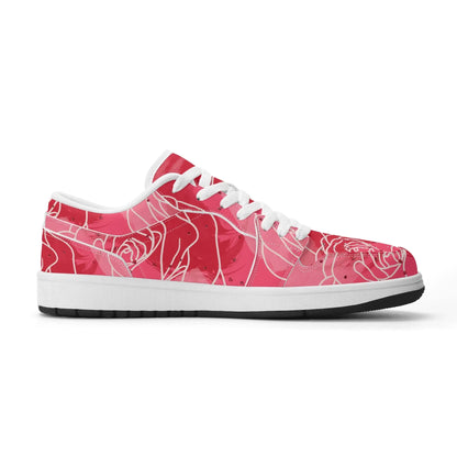 red-rose-low-top-leder-sneaker-fur-damen-sneaker-jlr-design-3 - JLR Design