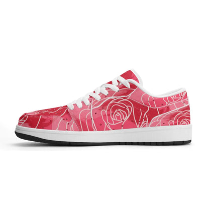 red-rose-low-top-leder-sneaker-fur-damen-sneaker-jlr-design-4 - JLR Design