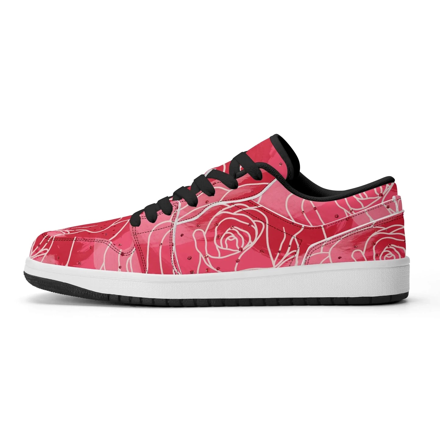 red-rose-low-top-leder-sneaker-fur-damen-sneaker-jlr-design-9 - JLR Design