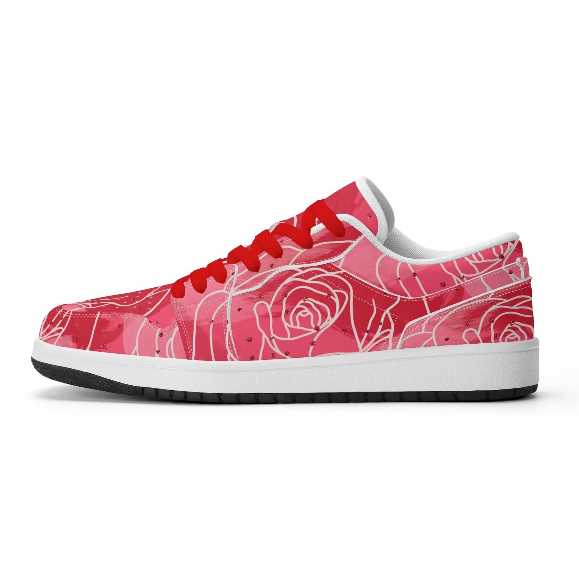 red-rose-low-top-leder-sneaker-fur-herren-sneaker-jlr-design-2 - JLR Design