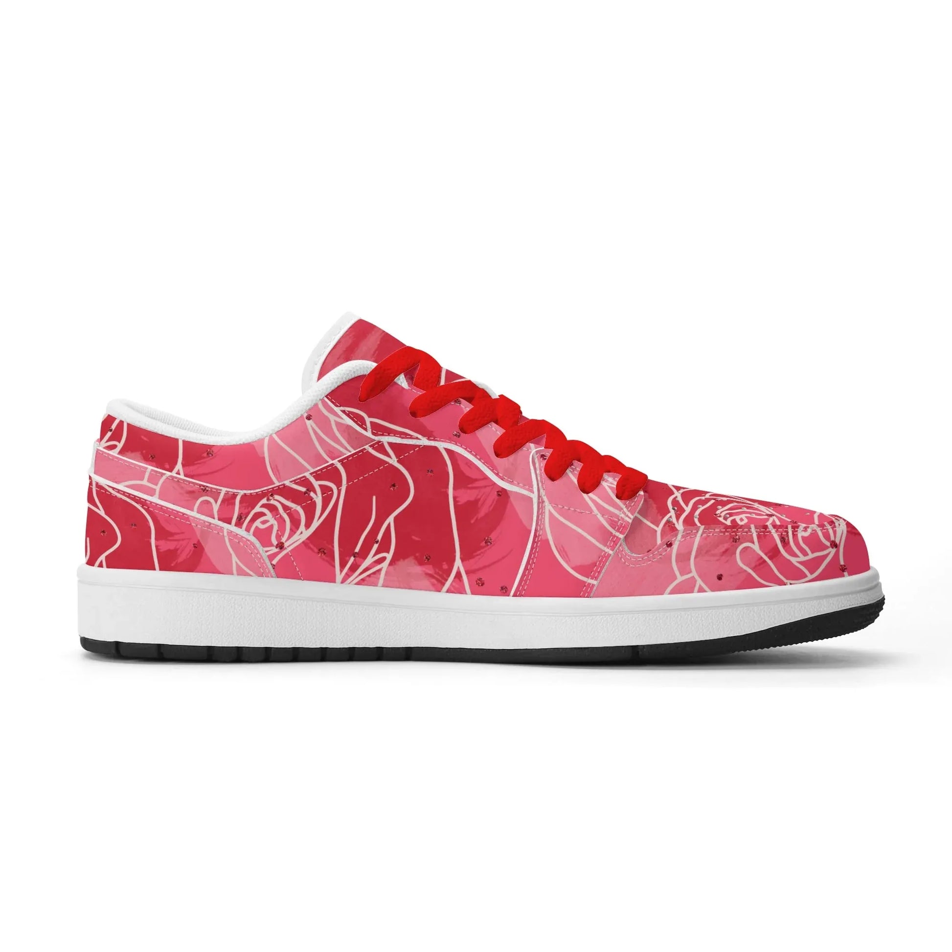 red-rose-low-top-leder-sneaker-fur-herren-sneaker-jlr-design-3 - JLR Design