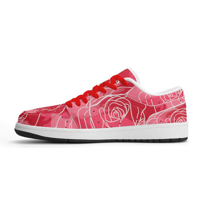 red-rose-low-top-leder-sneaker-fur-herren-sneaker-jlr-design-4 - JLR Design