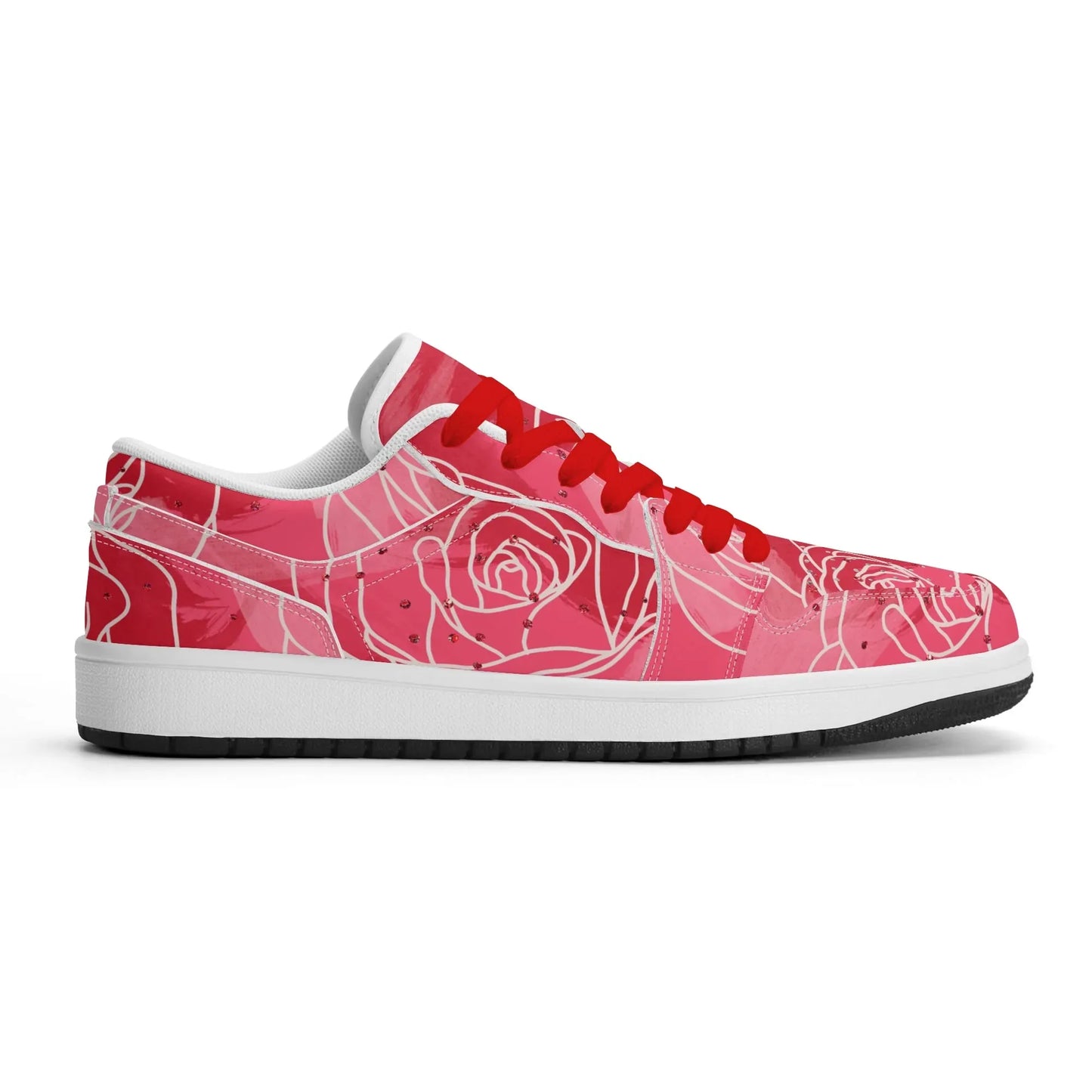 red-rose-low-top-leder-sneaker-fur-herren-sneaker-jlr-design-5 - JLR Design