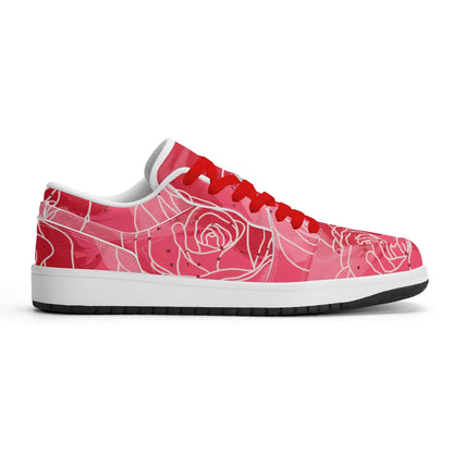 red-rose-low-top-leder-sneaker-fur-herren-sneaker-jlr-design-5 - JLR Design