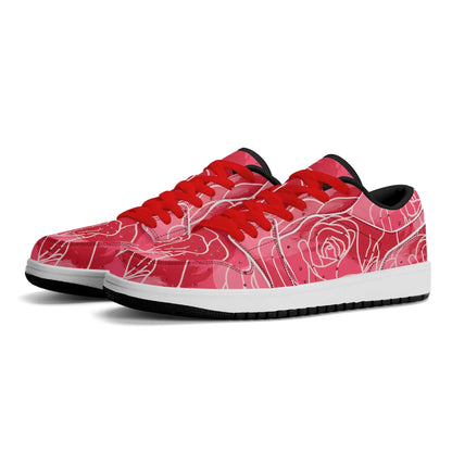 red-rose-low-top-leder-sneaker-fur-herren-sneaker-jlr-design-8 - JLR Design