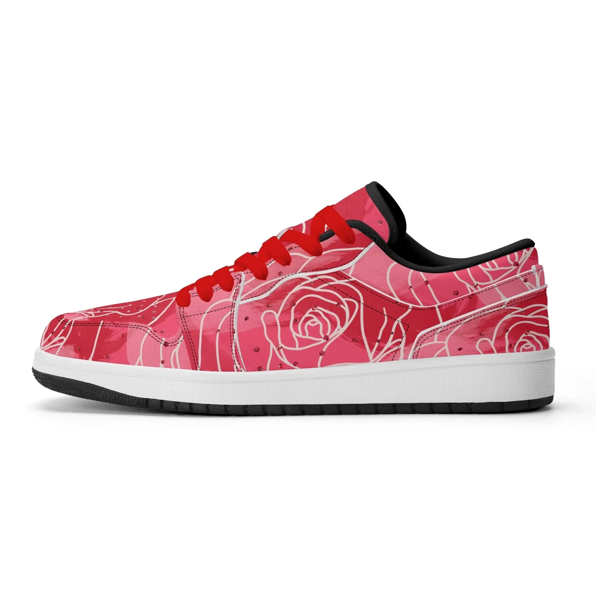 red-rose-low-top-leder-sneaker-fur-herren-sneaker-jlr-design-9 - JLR Design